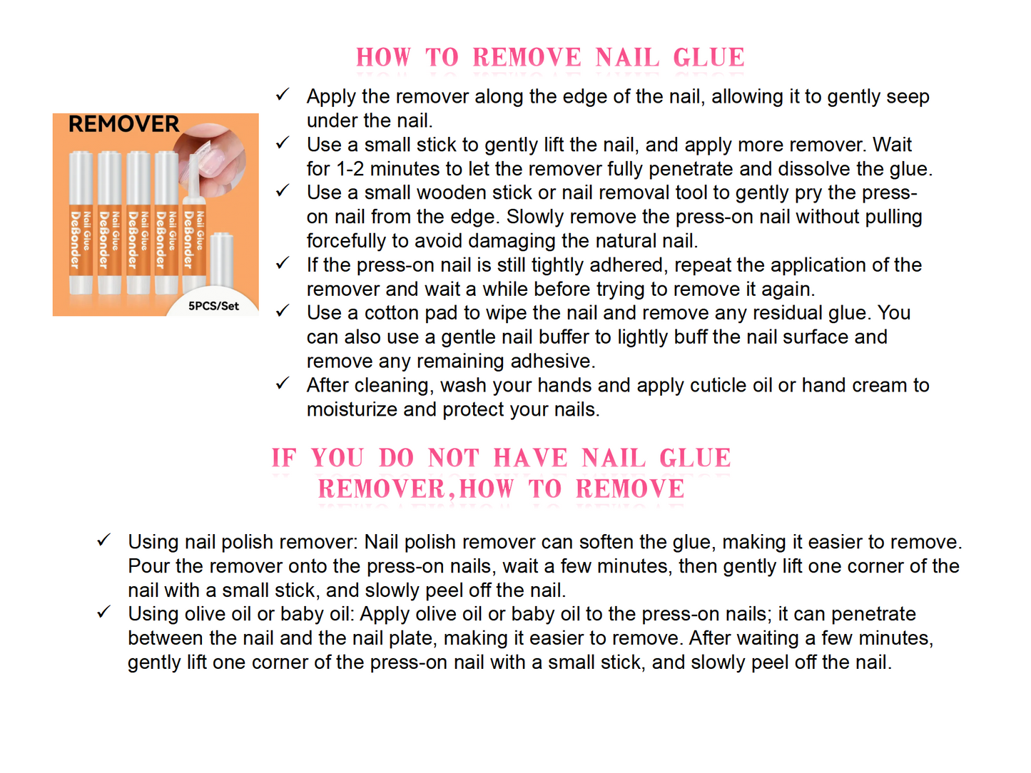 Special Glue for Press-On Nails | High Viscosity, Waterproof, Quick-Drying, and Durable | Free Debonding Solution Included