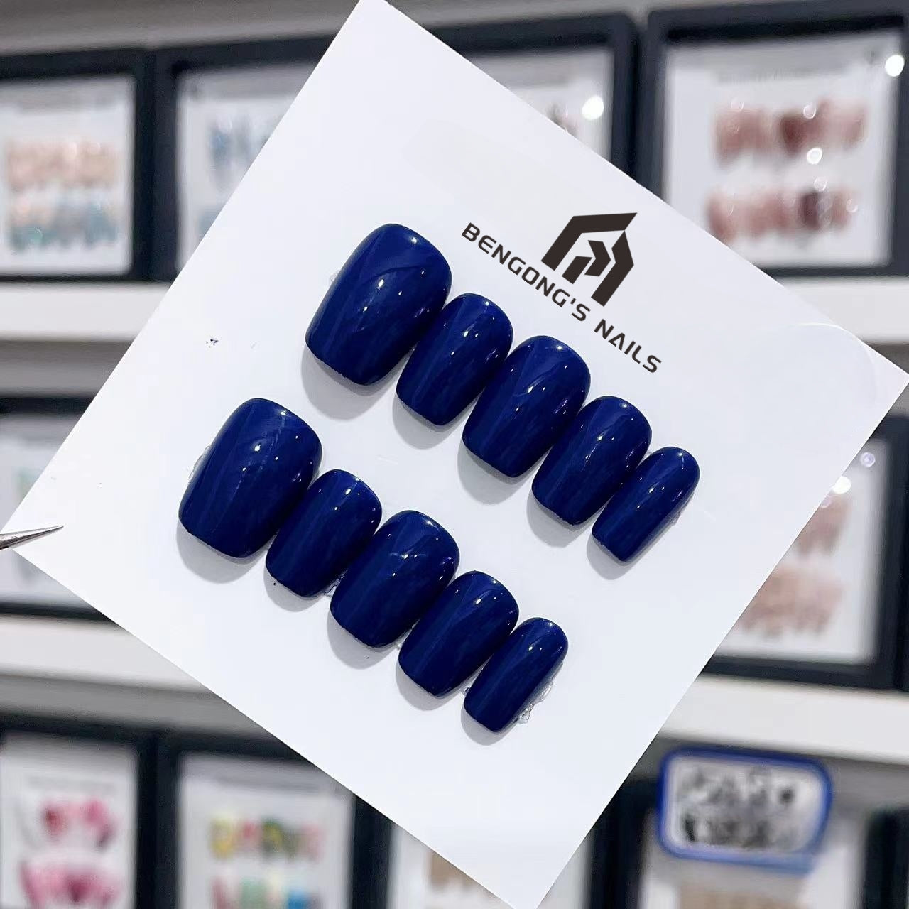 14 Styles of Short Pure Color Handmade Press-On Nails | Removable and Reusable | Free Tool Kit Included