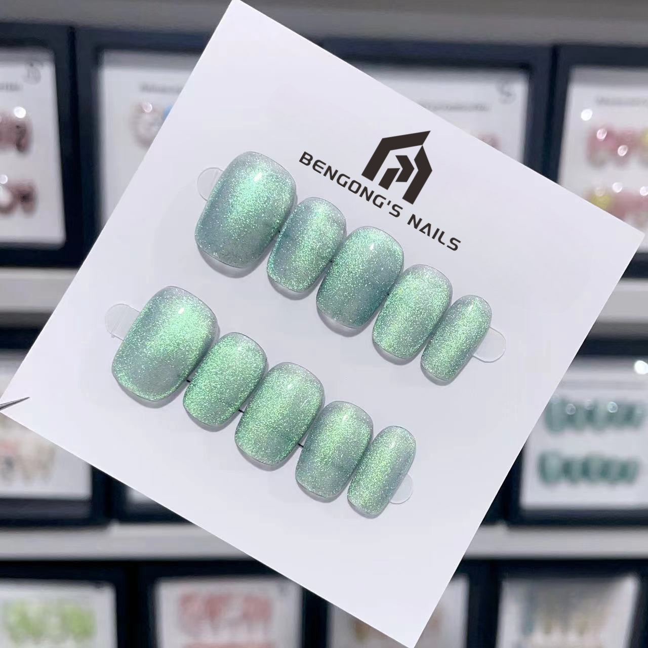 14 Styles of Short Pure Color Handmade Press-On Nails | Removable and Reusable | Free Tool Kit Included