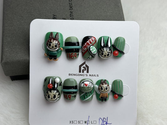 Someone love SD |  Handmade Press-On Nails | Removable and Reusable | Free Tool Kit Included