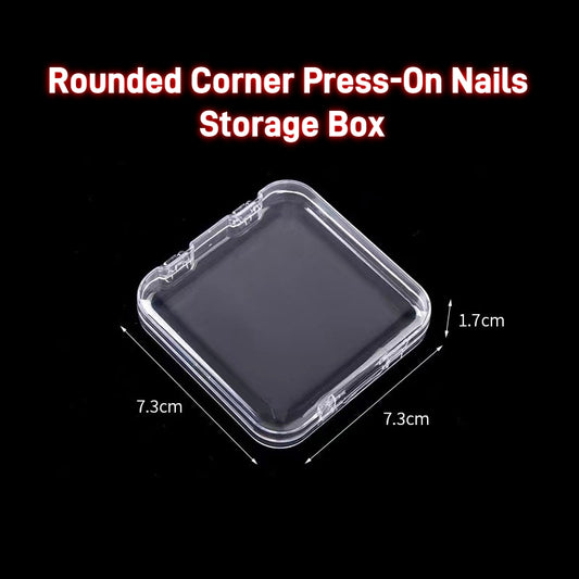 Rounded Corner Press-On Nails Storage Box