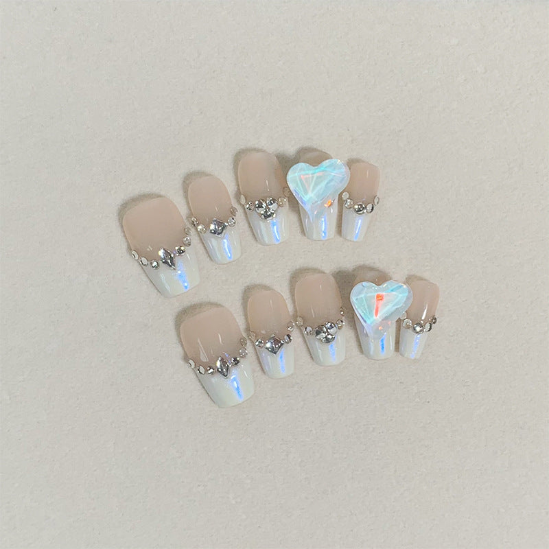 11 Shades of Elegance: French Tip Handmade Press-On Nails Collection|Removable and Reusable | Free Tool Kit Included