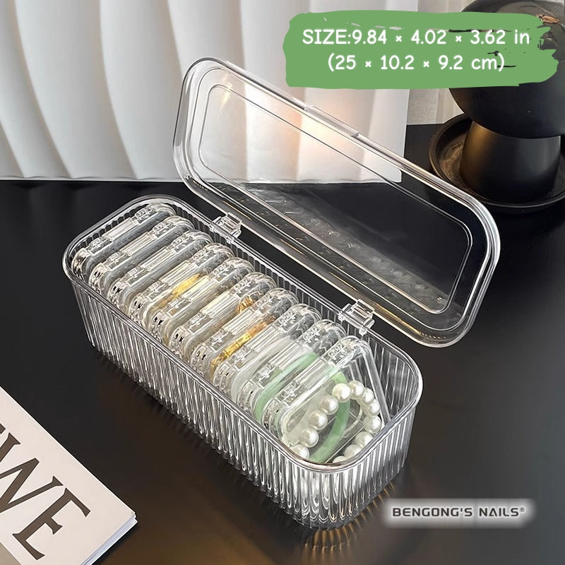 Free gift on orders over $120 | Clear Acrylic Organizer for Nails & Beauty | Minimal, clean, and designed to keep your essentials in place.
