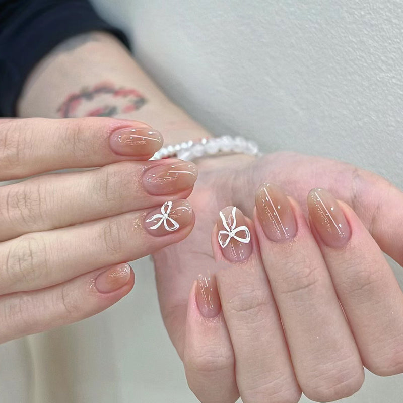 11 Shades of Elegance: French Tip Handmade Press-On Nails Collection|Removable and Reusable | Free Tool Kit Included
