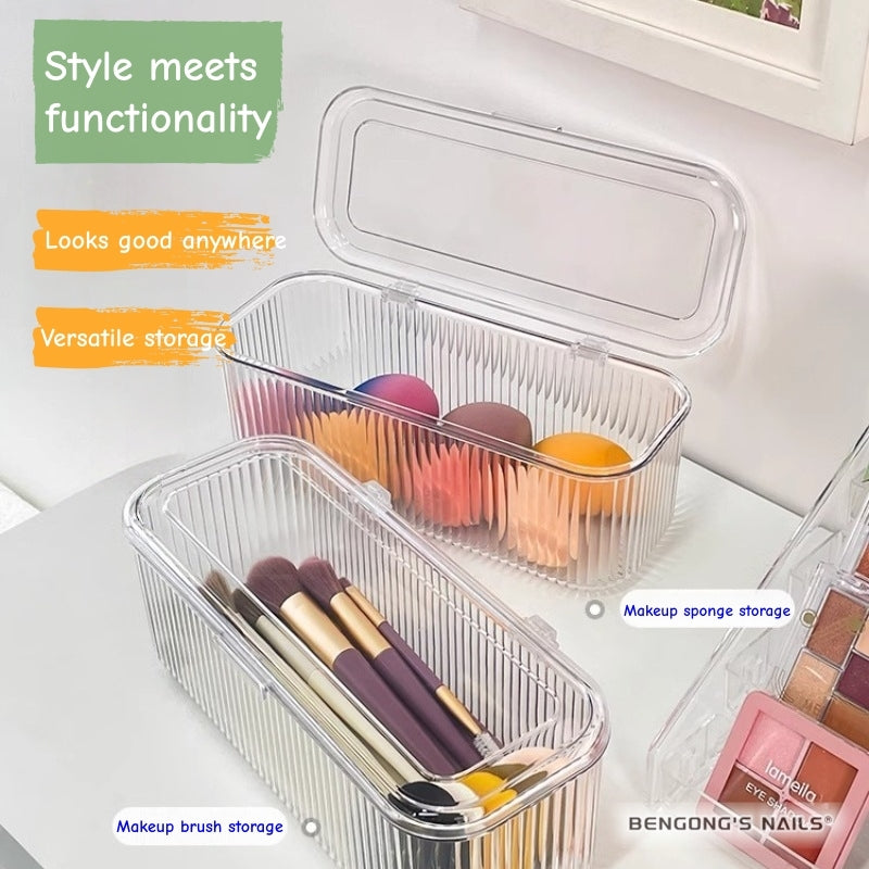 Free gift on orders over $120 | Clear Acrylic Organizer for Nails & Beauty | Minimal, clean, and designed to keep your essentials in place.