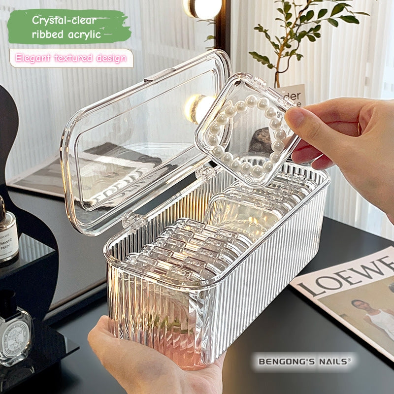 Free gift on orders over $120 | Clear Acrylic Organizer for Nails & Beauty | Minimal, clean, and designed to keep your essentials in place.