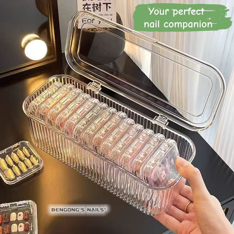 Free gift on orders over $120 | Clear Acrylic Organizer for Nails & Beauty | Minimal, clean, and designed to keep your essentials in place.